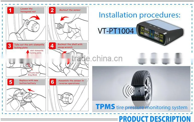 hot sale solar power accurate data tpms