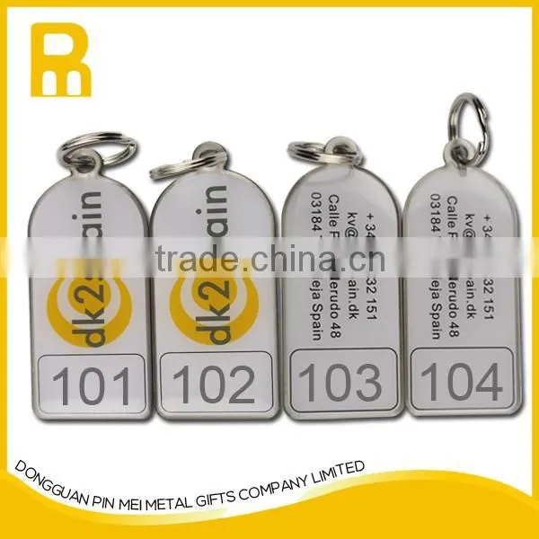 High quality Stainless steel room number key tag made in China