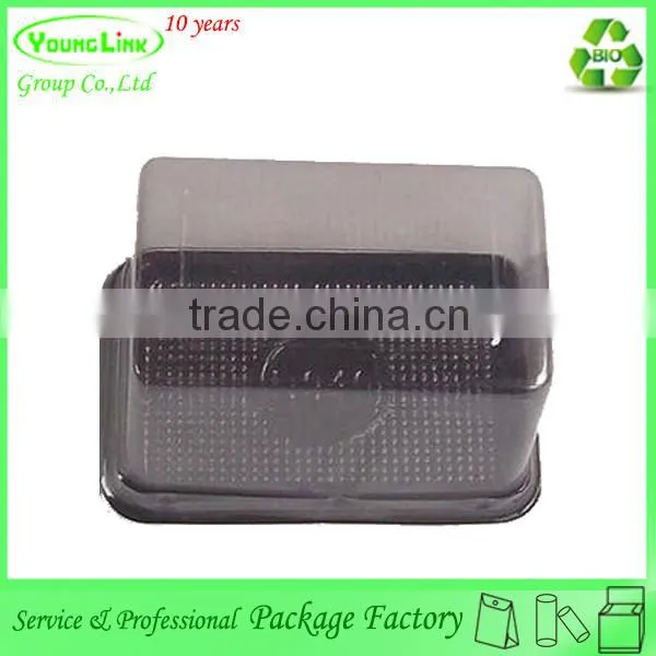 Transparent cheap blister hamburger baking tray