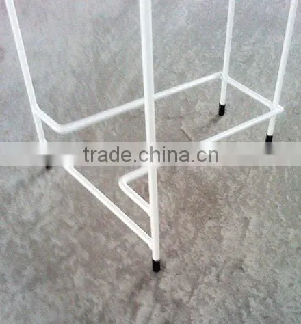 White powder coated supermarket water bottle display stands