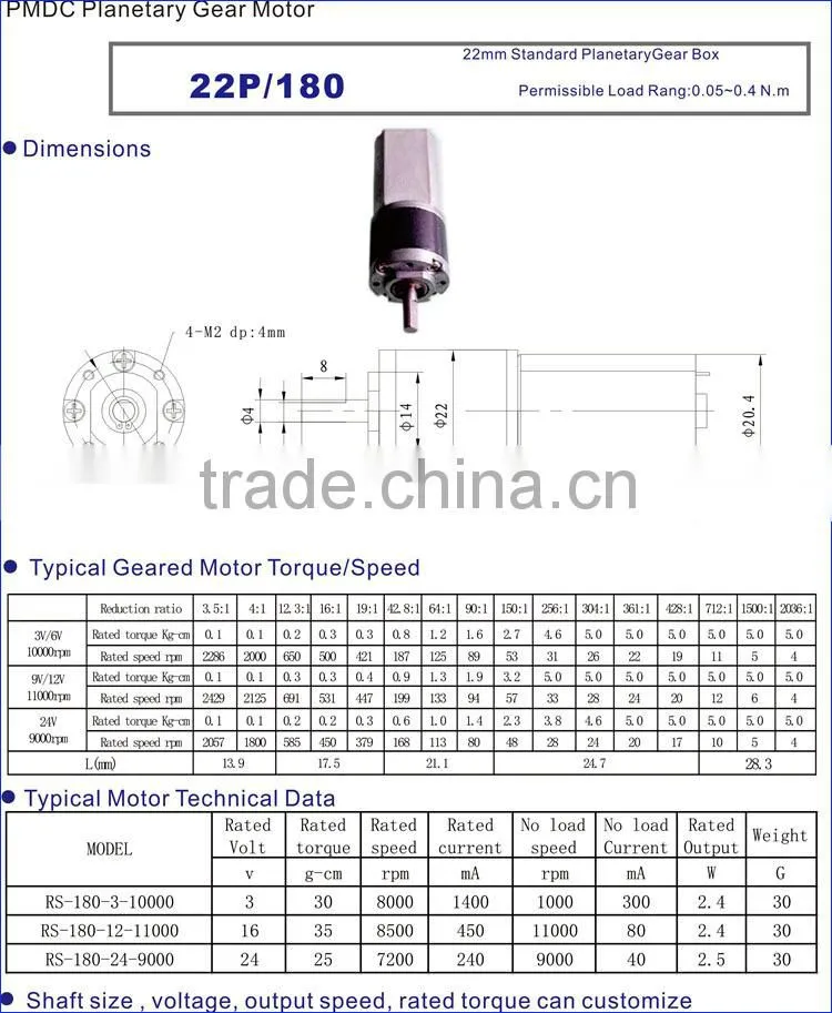 Alibaba China supplier 12V 24V 28mm planetary gear motor