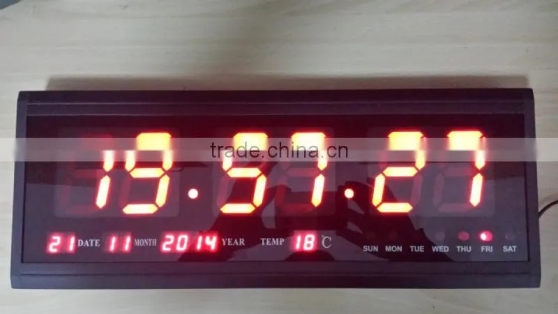 3" led digital clock with infared remote