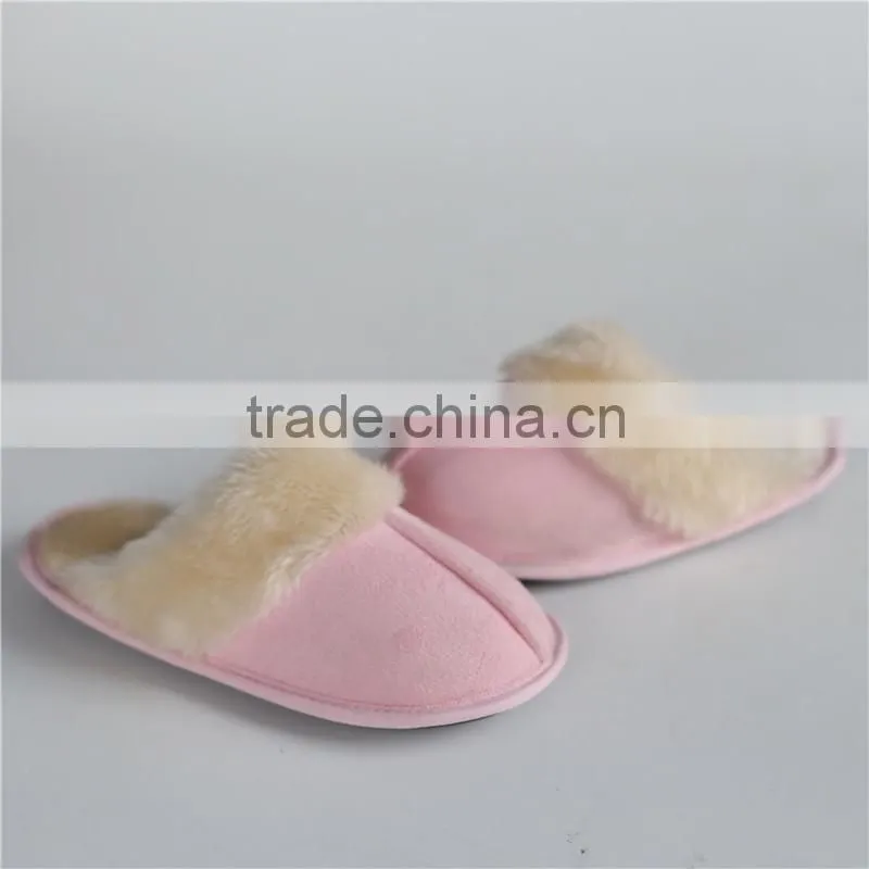 Woman microsuede indoor slipper with leopard print insole