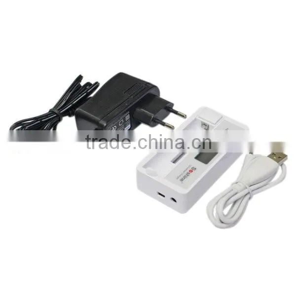 Soshine LCD Universal Battery Charger For Li-ion 18650 14500 16340 CR123 NiMH AA AAA 18650 single charger 18650 battery charger
