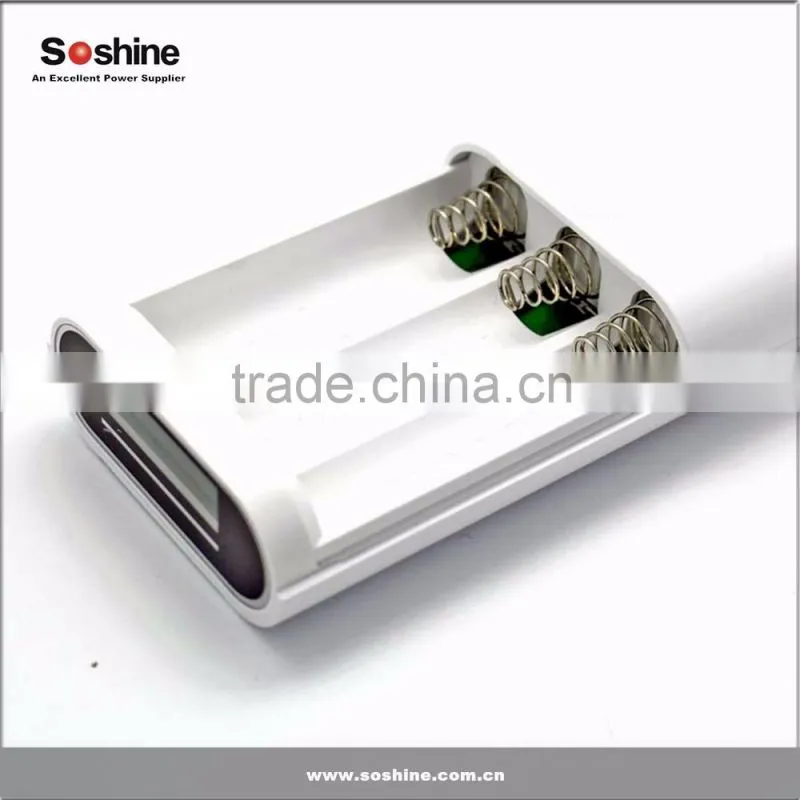 new released Soshine E5 3-slot 18650 battery power bank charger