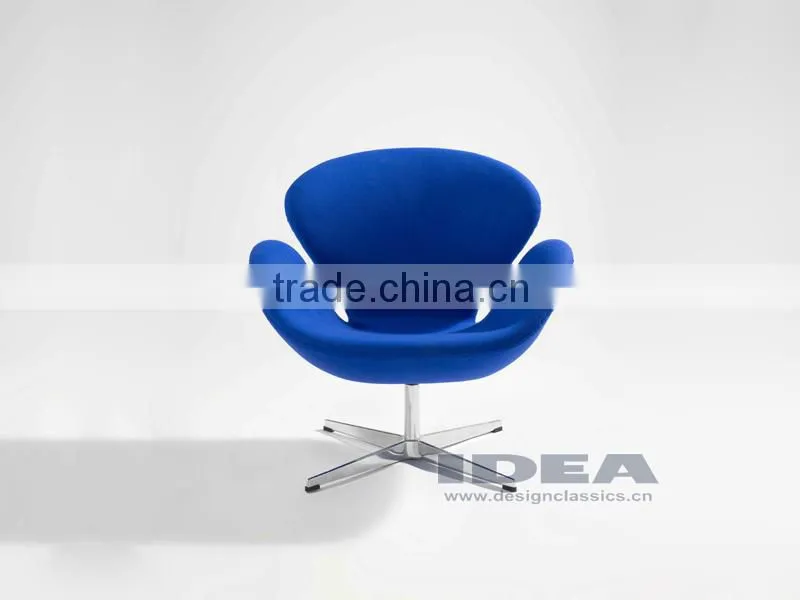 Replica Arne Jocabsen Swan Chair - Blue Fabric