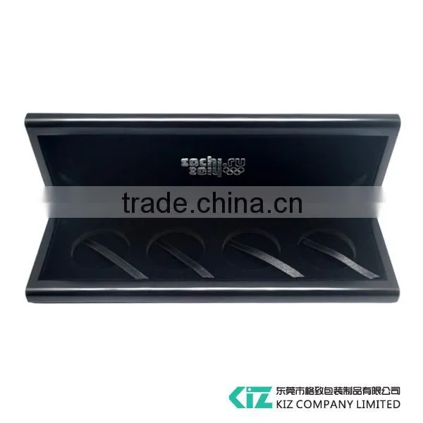Customized Wooden Coin Box,Medal Box for 4 Coins,Medals