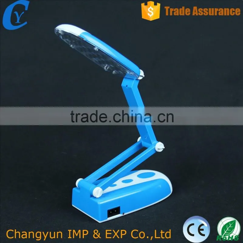 Blue Led Indoor Lighting Fashion Foldable Adjust The Brightness Table Lamp