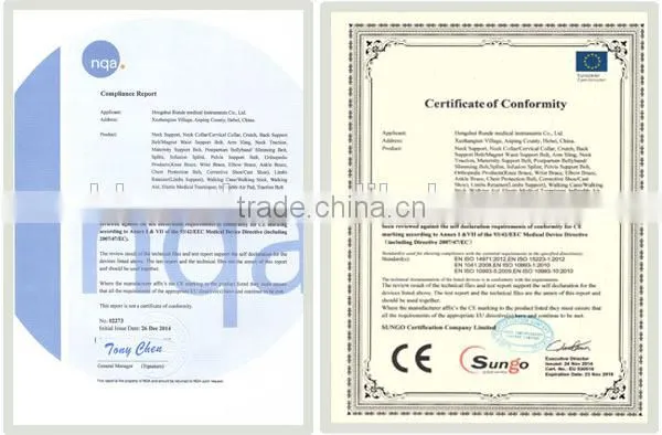 CE certification Runde physical therapy back support belt lumbar support belt
