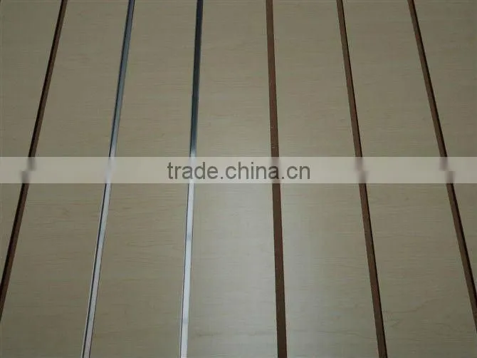 17mm 18mm melamine paper laminated slotted MDF board