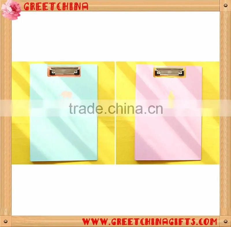 Fresh Style Korea Stationery Cute Animal Shadow Design A4 Clip File Portfolio File Folder