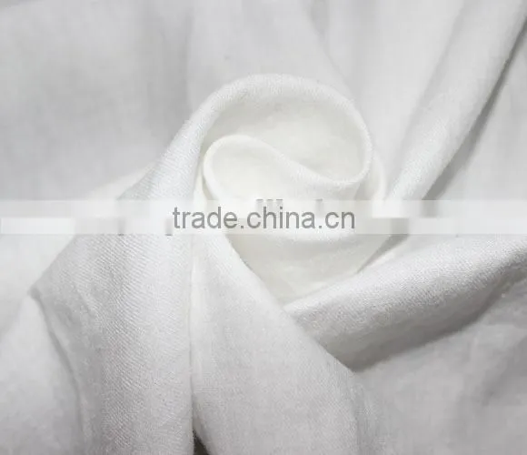 Garment Use Plain Dyed 55%Ramie 45% Viscose Blend Fabric