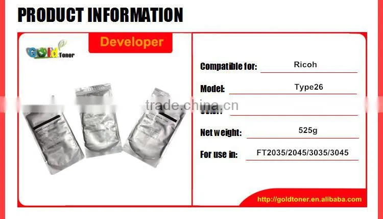 type26 copier developer for Ricoh