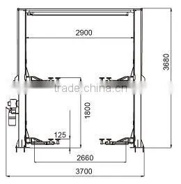 Two post hydraulic lift
