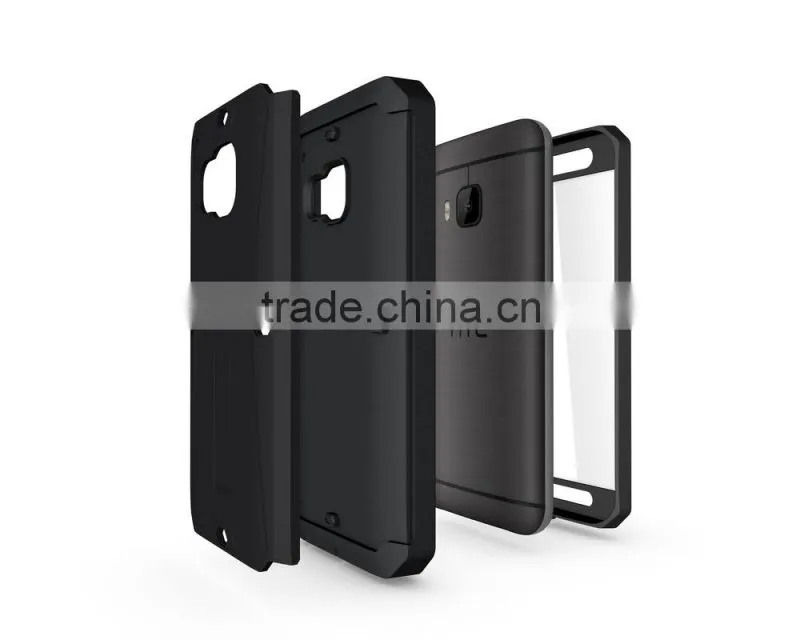 3 in 1 hybrid defender combo case for with Stand for HTC ONE M9