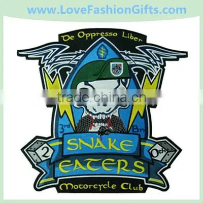 Round Woven Embroidered Patch