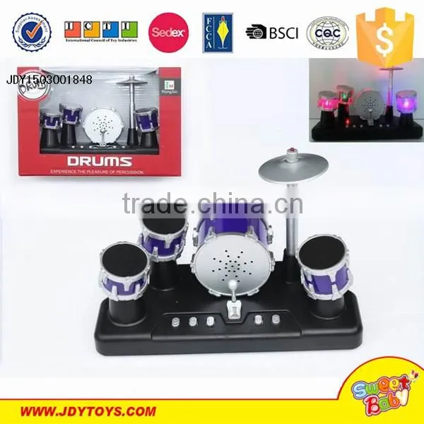 Hot creative mini electric jazz finger touch drum set toy with music