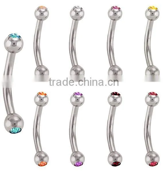 Charming Magnetic Custom Fake Stainless Steel Cool Eyebrow Rings Body Piercing Jewelry