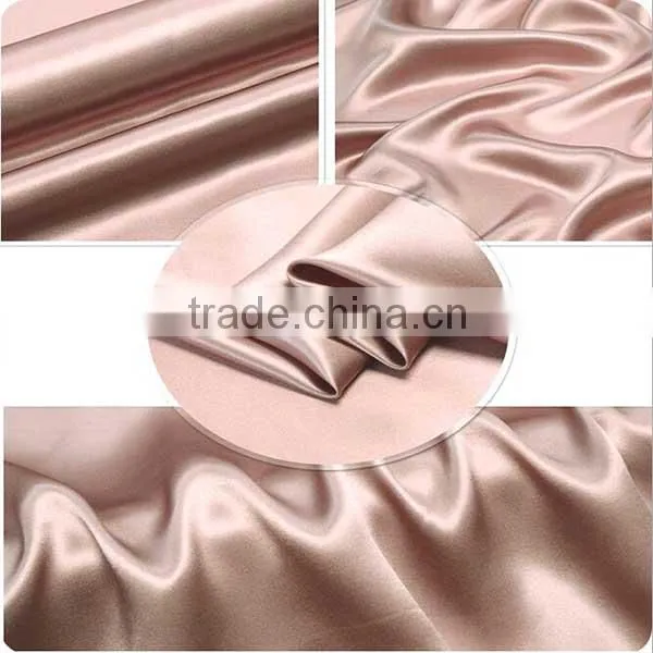 custom purity color chinese 100% pure silk fabric for women cloth