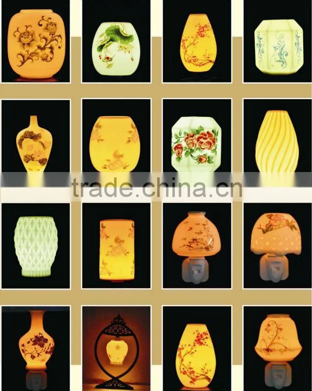 decal night lamp, with relief sculpture