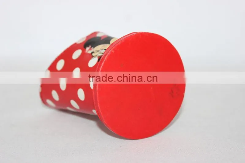 Cute Heart-shaped Cardboard Pen Holder/Colorful Faux Leather Pencil Box
