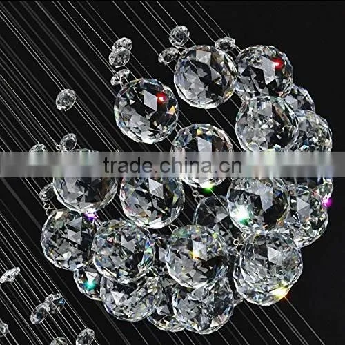 Crystal Spiral Long Empire Chandelier Lamps 92019