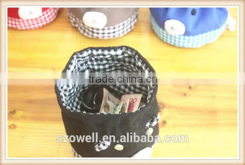 2014 Shenzhen OWELL new designed Canvas/Cotton coin purse wholesale