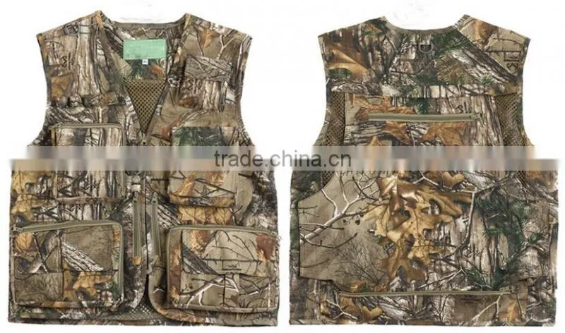 Custom Man Camo Fishing Vest