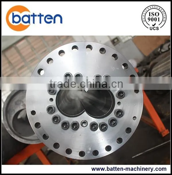 PVC pipe parallel twin screw and barrel plastic extruder machine