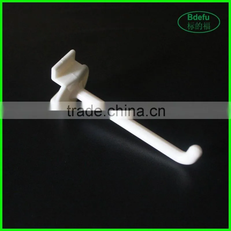 wholesale product colorful plastic security lock slatwall display hooks clothing hook for supermarket