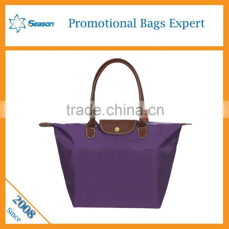 Wholesale reusable shopping bags nylon foldable shopping bag