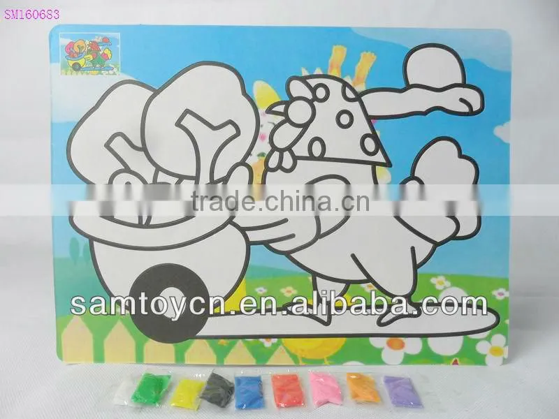 Children sand painting toy