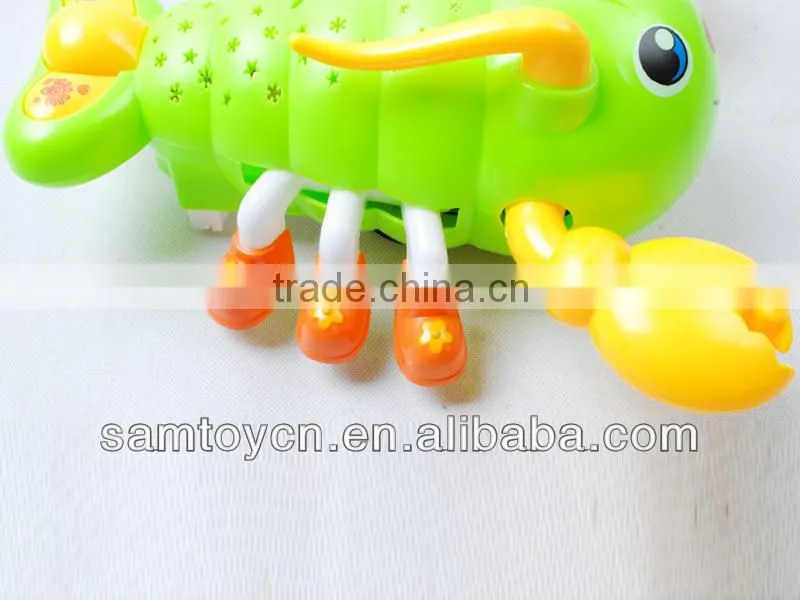 BO crayfish shaped kids projector toys with light&music