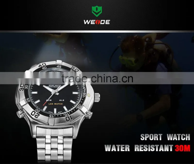 New Arrival 2016 China WEIDE Famous Brand Watch Men Led Display Watch Men Men's Wrist Watch WH905