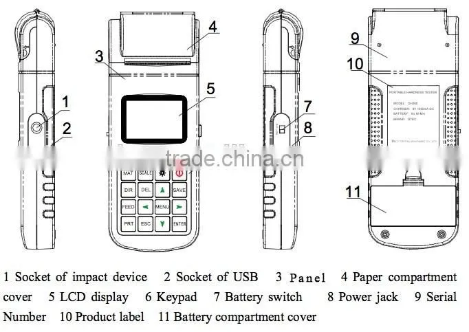 DTEC DH280 Portable Leeb Hardness Tester Best Quality with CE ISO Authorized Best-selling Model
