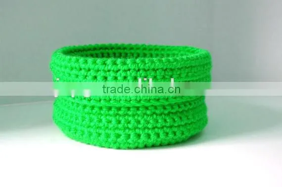 Hand crochet storage baseket , crochet basket set, crochet basket