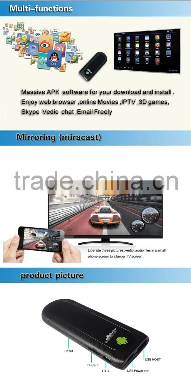CR 9S Rk 3188 quad core 1.8Ghz 2GB DDR3 pre-installed KODI android mini pc with HD 1080P free porn video
