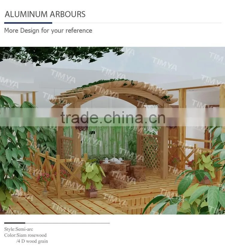 2015 hot sale outdoor pergola cover designs supplier