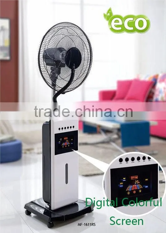 electric water spray cooling humidifier mist fan