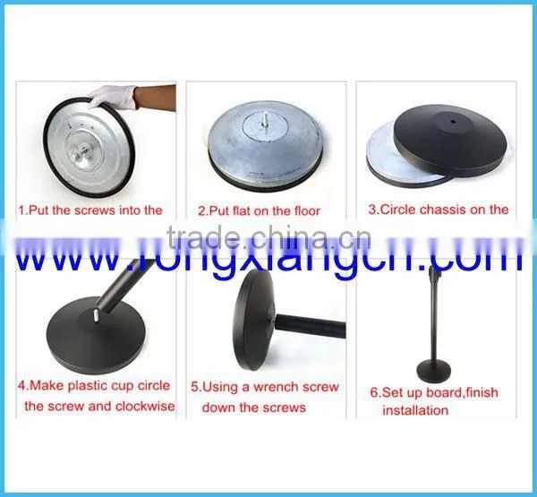 Double belts retractable queue stand/queue line stand/queue barrier