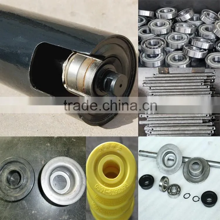 Steel conveyor roller for cement coal port industry