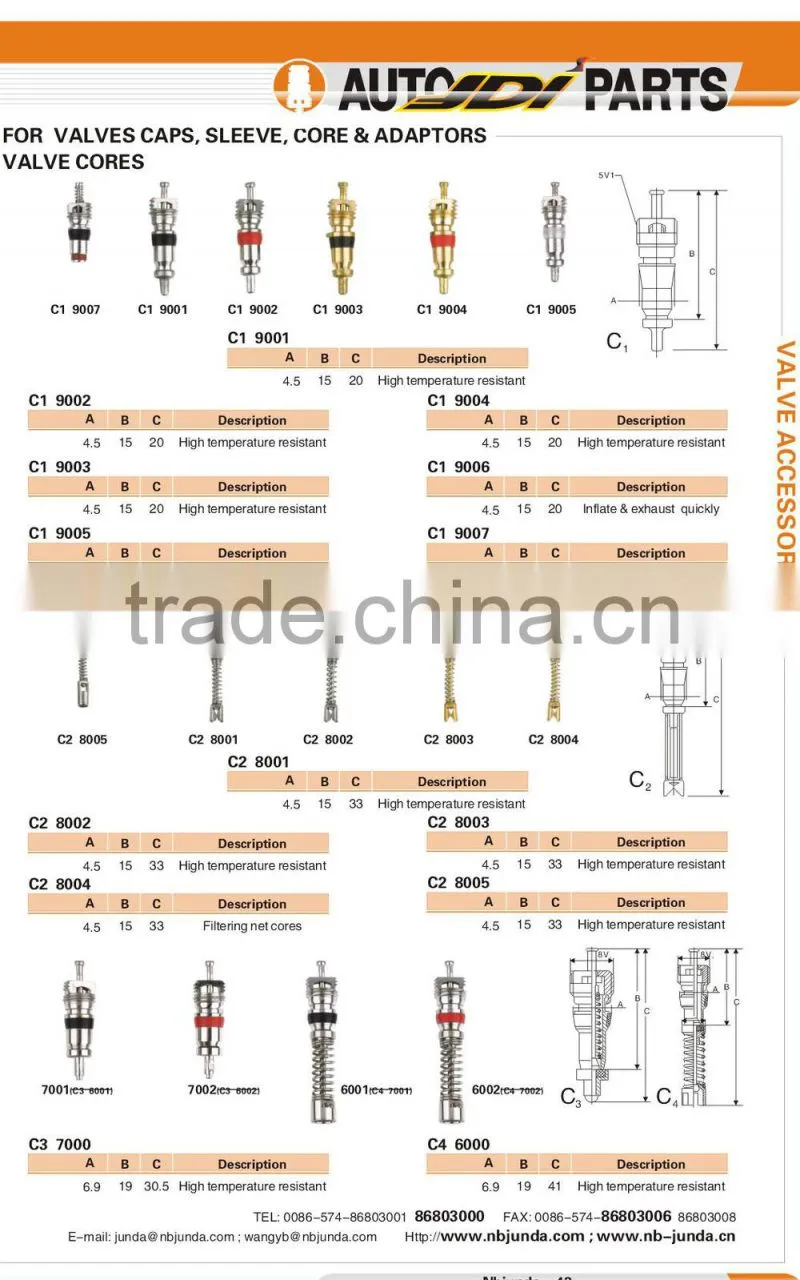 High Quality Tire Valve Core C1 9001