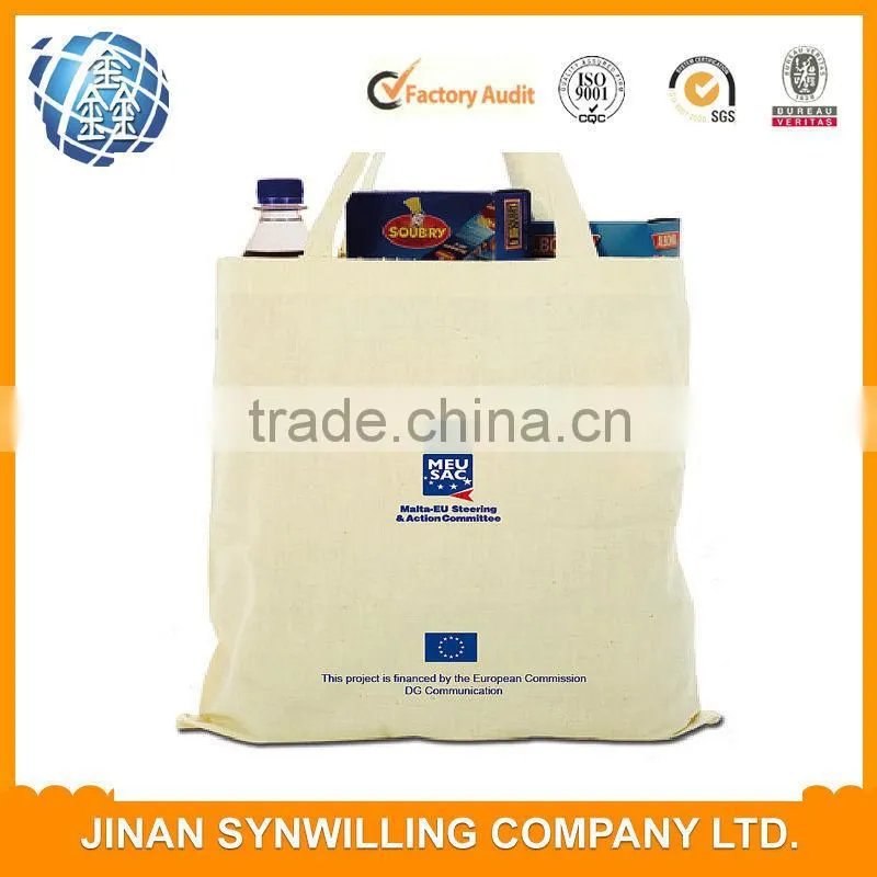 100% cotton canvas shopping bags