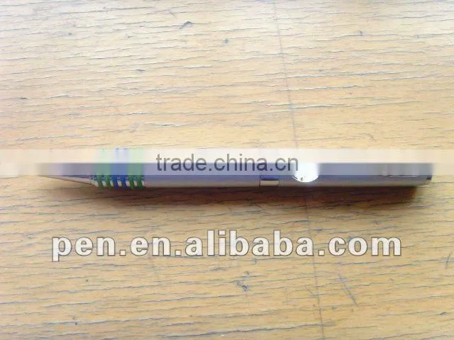 Silver white metal ball pen for promotional gift