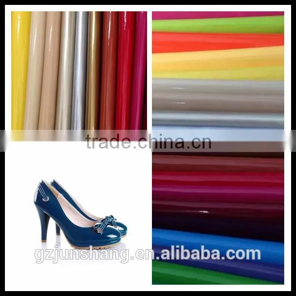 Colorful PU patented leather for shoes upper and handbag usage