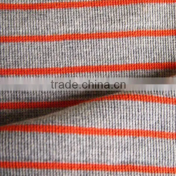 Lurex Rib Knitted Textile Fabric
