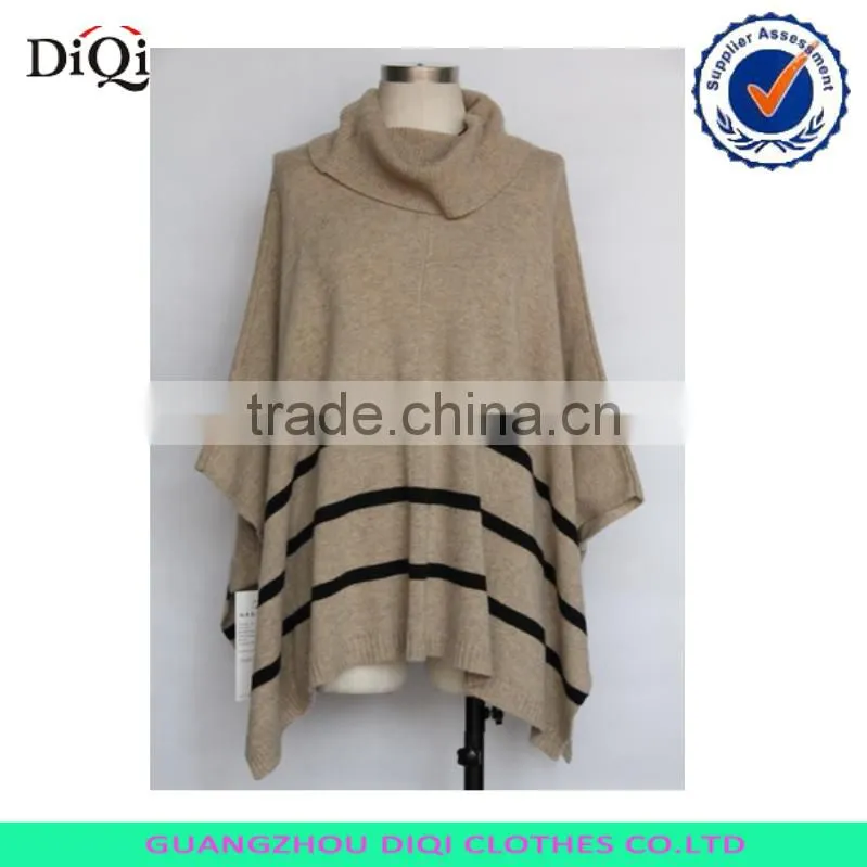 Ladies long sleeve mixed color block pullover jumper