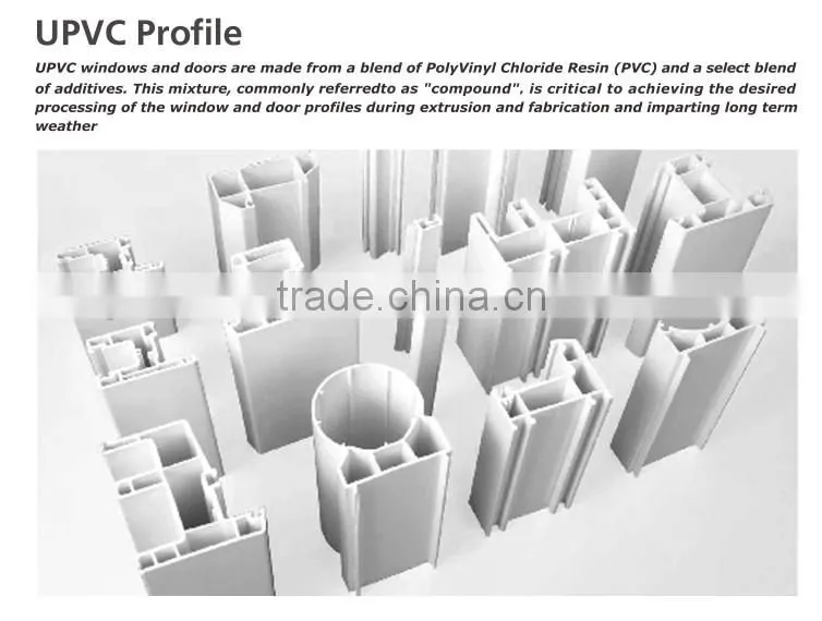 Yekalon Environmental UPVC window Sliding pvc window profile