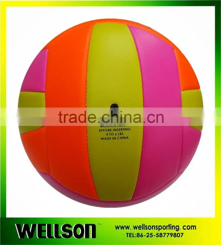 Pink promotional volleyball
