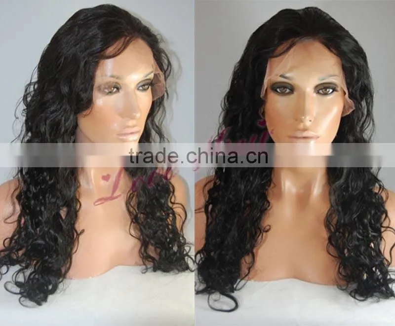 Factory wholesale natural looking hair wig 100% virgin brazilian hair lace front wig
